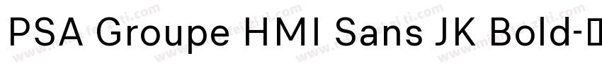 PSA Groupe HMI Sans JK Bold字体转换